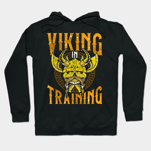 Viking In Training Vikings Hoodie by E